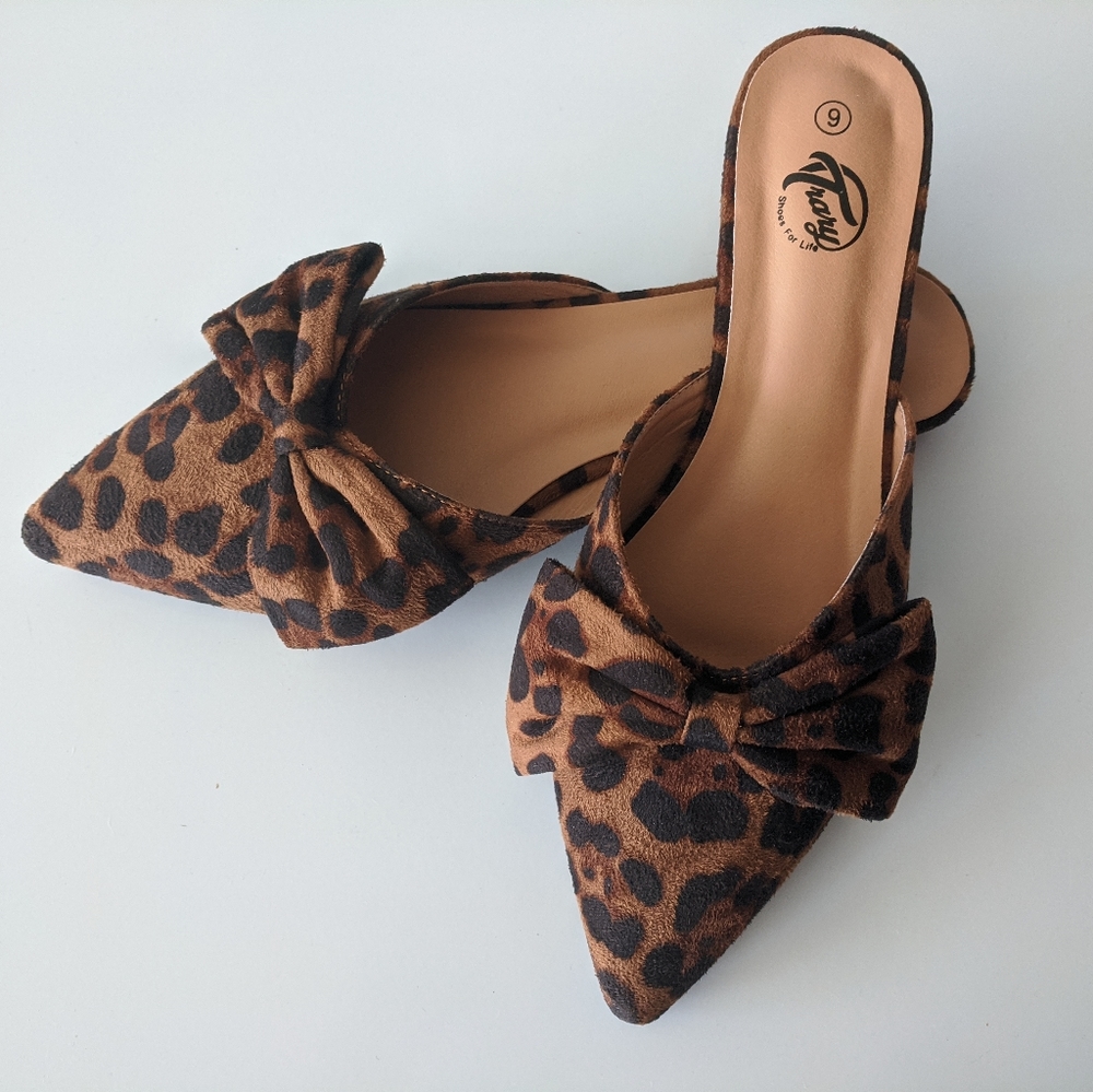 Animal Print mules